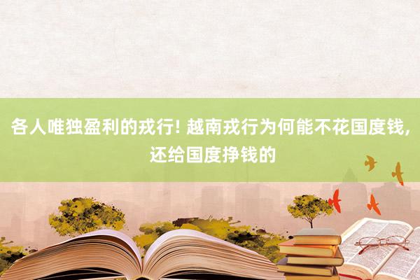 各人唯独盈利的戎行! 越南戎行为何能不花国度钱, 还给国度挣钱的