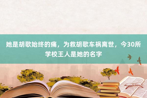 她是胡歌始终的痛，为救胡歌车祸离世，今30所学校王人是她的名字